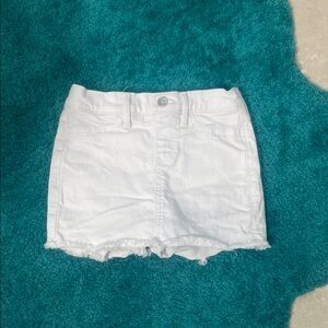 White Denim Skort